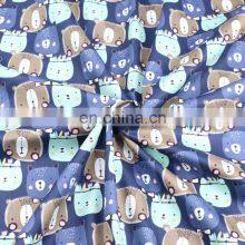 Cartoon Bear Cat Printed Fabric Twill Kindergarten Children's Pure Cotton Bed Products Student Bed Sheet All Cotton Fabric thumbnail-3