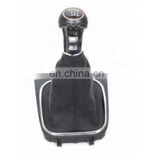 Car 5/6 Speed New Design Gear Shift Knob Boot Cover For VW Golf 5 MK5 R32 GTD GTI 2004 2005 2006 2007 2008 2009 L1GD711113 thumbnail-5