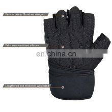 Custom Hand Workout Weightlifting Fitness Workout Gloves Men Weight Lifting Gym Gloves With Wrist Support thumbnail-5