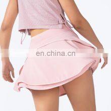 Summer New Tennis Yoga Sports Mini Skirt With Side Pocket Shorts Skirt Women Gym Outdoor Running Golf Fitness Wear Clothes thumbnail-1