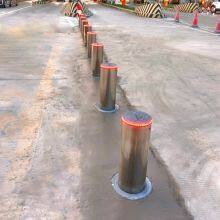 Professional Factory Car Parking Space Warning Posts Stainless Steel Anti-theft Remote Electromachanical Rising Bollard