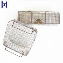 High Quality Wholesales Stainless Steel Woven Mesh Basket With Handle For Goods Storage thumbnail-2