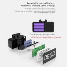 New Design Cute Alarm Clock Wireless Speaker Public Address Portable Waterproof Mini Touch Light Wireless Speaker thumbnail-5