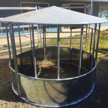 Cattle Bale Feeder Waterproof Horse/Sheep Hay Feeder Cover Roof Galvanized Frame 3D Modeling for Farm thumbnail-2