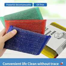 High Quality 3 Pcs Pack Stainless Steel Scouring Pad Dish Washing King Sponge Scourer thumbnail-3