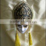 Magnetic Plastic Venice Mask With Earrings Luxury Venetian Masks With Magnet for Party Carnival Decoration