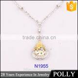 925 Sterling Silver Jewelry, Zircon Pendant Wholesale in PANYU thumbnail-6