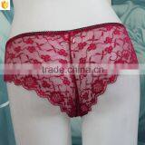 High Quality Lace Lovely Ladies Sexy Lingerie Panties Briefs Lace G-string Thongs thumbnail-4