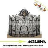 Decor Iron Fireplace Screen/Oversized Scroll Fire Screen Quality Choice