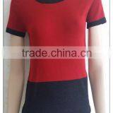 Simple Short Sleeve Knitting Wear Round Neck Sweatershirt for Women thumbnail-3
