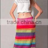 ALPACA WOOL STRIPED SKIRT