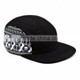 High Quality Manufacturer Custom Black Blank 5 Panel Hats thumbnail-3