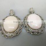 Mom Necklace , Teething Baby, Unisex Pendant Brilliant Oval Cut thumbnail-5