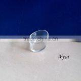 Small Ship Ingot Shape Glass Candle Holders for Home Decoration thumbnail-3