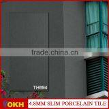 1200x600x4.8mm Black Porcelain Thin Tile thumbnail-1