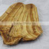 Wooden Toy Trucks Natural Tree Root Plate Tray Dish thumbnail-2