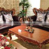 China Sofa Solid Wood Carving Sofa French Antique Bedroom Furniture Sets thumbnail-3
