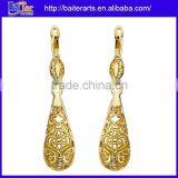 Supplier Fashion 316L Stainless Steel White And Yellow Gold Earrings thumbnail-2