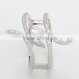Wholesale Micro Pave CZ Ring 925 Sterling Silver Ring Designs for Girl thumbnail-4