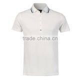 Stripped Collars Mens Four Button Short Sleeve Polo Shirts thumbnail-1