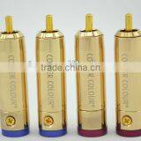 Copper Color 18K Gold Plated RCA Connector