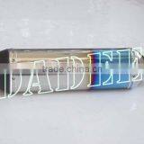 Racing Small Hexagonal Stainless Steel Exhaust With Colors-plated Surface thumbnail-1