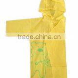 PVC Children Poncho Raincoat With Hood