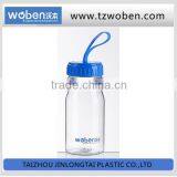 390ML plastic drinking milk bottle with silicone handle