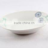 Wholesale ceramic porcelain soup plate / hot sale ceramic porcelain deep plate