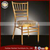 Wholesale Stackable Golden Banquet Aluminum Metal Wedding Chiavari Chair With Cushion Quality Choice thumbnail-4