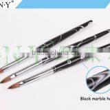 ANY Nail Art Plastic Acrylic Handle Pure Sable Nail Acrylic Brush Natural Hair thumbnail-2