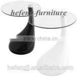 Cheap Glass Top Teardrop Side Coffee Table thumbnail-2