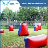 Inflatable Paintball Design , Red Paintball Obstacles for Kids and Adult