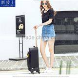 New Design Hot Selling PU Leather Material Travel Spinner Trolley Luggage thumbnail-2