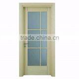 High Quality Almila Walnut Finished Glazed Wooden Door thumbnail-2