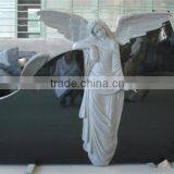 Angel Granite Polished Black Funeral Monument thumbnail-1