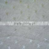 Factory New Design 87/13 Nylon Spandex Five-pointed Star Patern Jacquard Mesh Fabric, Dress Jacquard Mesh Fabric thumbnail-1
