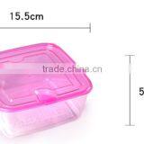 Square Set Easy to Buckle Plastic Can be Microwave Heating 3 Times Inside the Refrigerator Crisper Food Storage Containers thumbnail-2