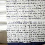 Words Polyester Shower Curtain HSR0025