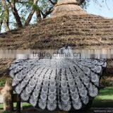 Mandala Round Roundie Yoga Mat Beach Throw Bohemian Roundie Hippie Mandala Round Throw Beach Roundie Tapestry Beach Roundie Art thumbnail-1