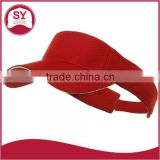 Athletic Mesh Visor Cap Self Fabric Strap with Pull Ring