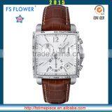 FS FLOWER - Bevel Square Watch Case Stainless Steel Classic Design Miyota FS01 Movement Sport Watches