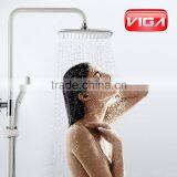 White/Black/Chrome Shower Column Set With ABS Shower Head thumbnail-3