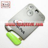 Okeytech Blank Key Card Renault Laguna 2 Buttons Smart Card Shell for Renault Laguna Key Card
