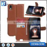 High Quality Litchi Design Credit Card Wallet Stand Flip Leather Case for Alcatel One Touch Idol 4 Mobile Phone Cover thumbnail-6