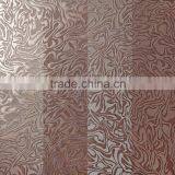 Red shinning glazed metallic porcelain ceramic industrial tiles for night club bar counter design foshan building materials