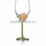 RORO Chanson Orchid Enamel Crystal Glass Red Wine Glass thumbnail-1