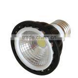 Par20 E27 6w Cob Led Spotlight With Black Aluminium Shell