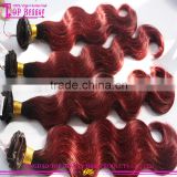 2016 Fashion 3 bundles red brazilian hair weave wholesale cheap colored brazilian hair weave