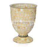 Beautiful mosaic glass flower vase.Mosaic Flower Vase Glass Vase